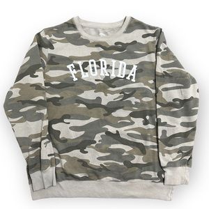 Vintage Home Free Florida Camouflage Pullover